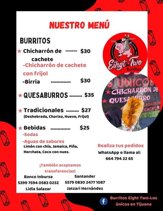 eight two menu