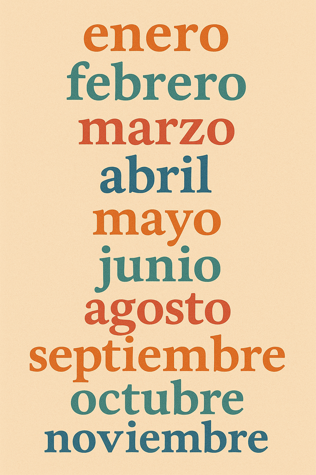 lista meses
